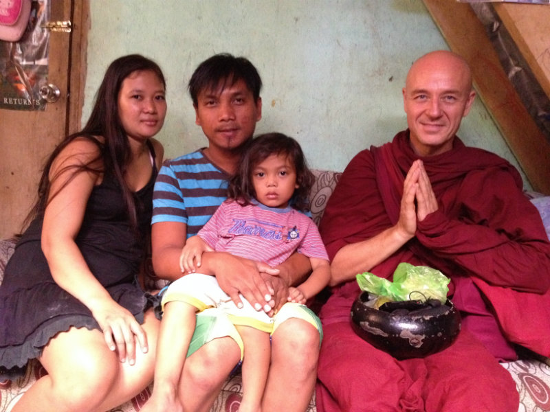 HELP GIVEN AND RECEIVED. When asked why the Kuddana family accepted Bhante’s offer of help, they say they simply knew that they could trust him  