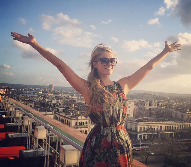 HILTON IN HAVANA. Paris posts photos on Instagram of her trip. Photo from Paris Hilton's Instagram account  