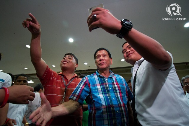 OUT OF THE RACE. Popular Davao City Mayor Rodrigo Duterte decides he won't run for president in 2016 despite surveys saying he is a favorite among voters. File photo 
