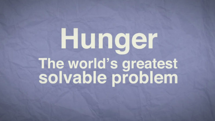 HOW CAN WE SOLVE HUNGER? The World Food Programme believes that there are a lot of ways to end hunger in the world. Screengrab from WFP Youtube video