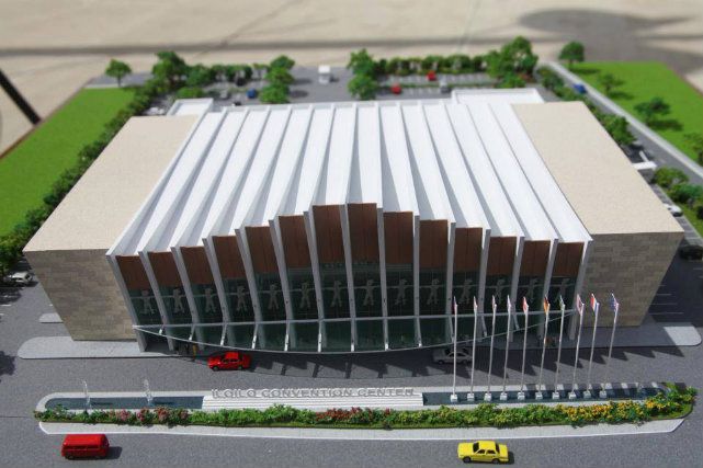 ILOILO CONVENTION CENTER. Artist’s rendition from the Hilmarc's Construction Corporation Facebook page