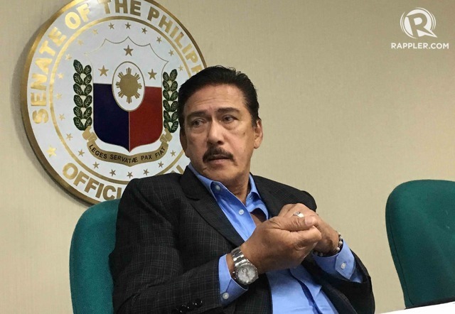 14TH MONTH PAY. Senate President Vicente Sotto III filed the bill seeking to require the private sector to give their employees 14th month pay. File photo by Camille Elemia/Rappler 