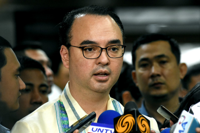 EU AID. Foreign Secretary Alan Peter Cayetano says the Philippines will reject only forms of aid with 'conditionalities that will affect our sovereignty.' File photo by Angie de Silva/Rappler 