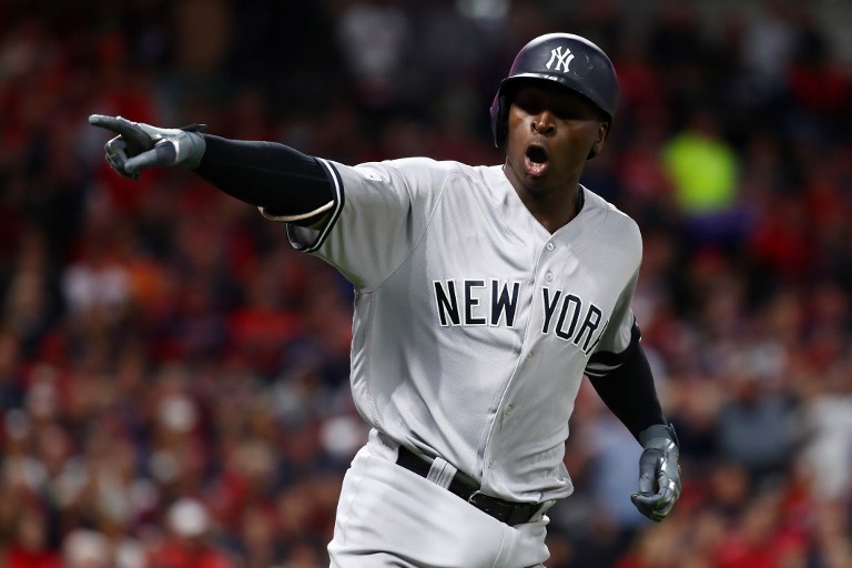 COMEBACK IS REAL. Didi Gregorius smacked two home runs to help the New York Yankees advance to the AL Championship Series. Photo by Gregory Shamus/Getty Images/AFP 