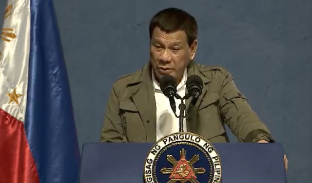 'WALANG SILBI.' President Rodrigo Duterte reads out survey results from the Social Weather Stations showing 1.5 million families reported falling victim to common crimes. RTVM screenshot  