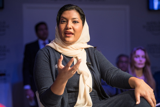 FIRST WOMAN ENVOY. Princess Rima bint Bandar previously worked at Saudi Arabia's General Sports Authority, where she led a campaign to increase women's participation in sports. Photo by Boris Baldinger/World Economic Forum 
