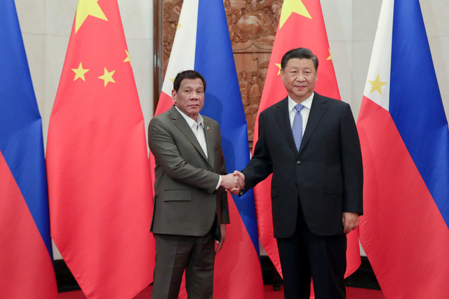 'DESPITE CHALLENGES.' President Rodrigo Duterte and Chinese President Xi Jinping before the start of the bilateral meeting at the Diaoyutai State Guesthouse in Beijing on August 29, 2019. MalacaÃ±ang photo 