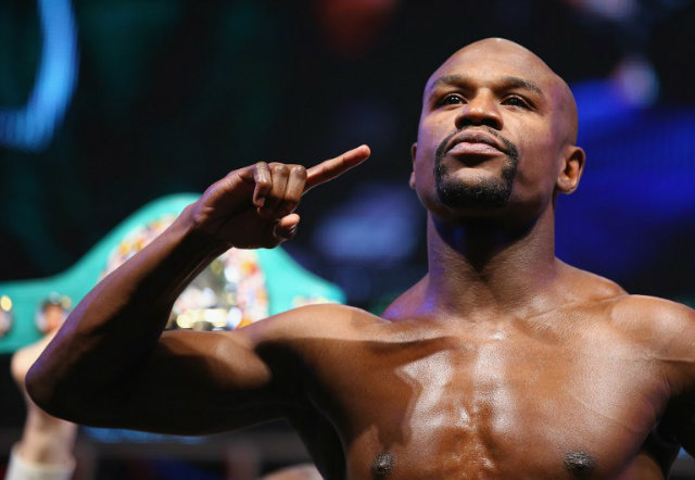 Floyd Mayweather is the target of many insults from Filipino fans who feel he is the one to blame for the fight with Manny Pacquiao not happening yet. Photo by Al Bello/Getty Images/AFP 