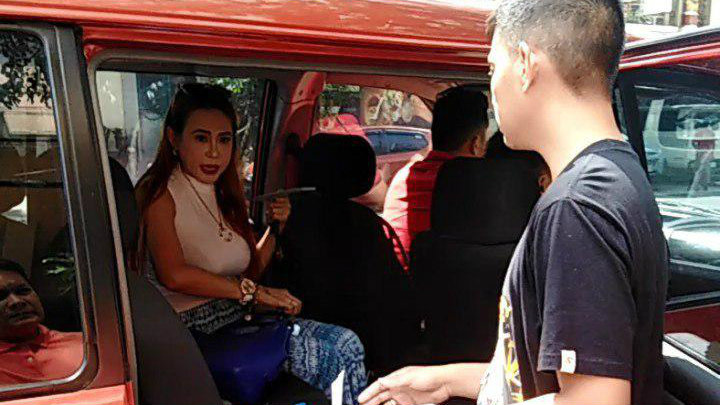 ARRESTED. Keanna Reeves is arrested over cyber libel charges. Photo courtesy of the Philippine National Police 