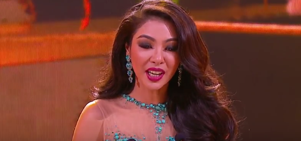 Miss Thailand. Foto dari screen capture Facebook Live MGI 2016. 