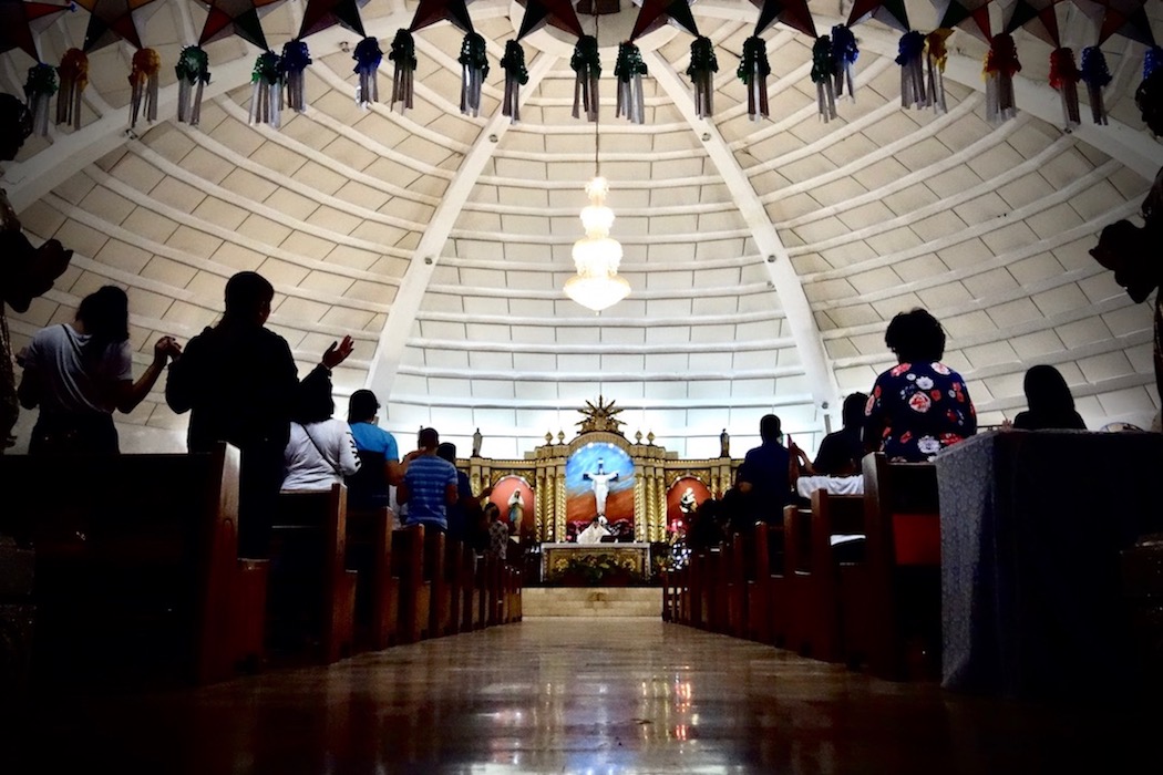 HOLY GROUND. A Mass is held at the Saint Joseph Chapel inside Camp Crame. All photos by Rambo Talabong/Rappler 