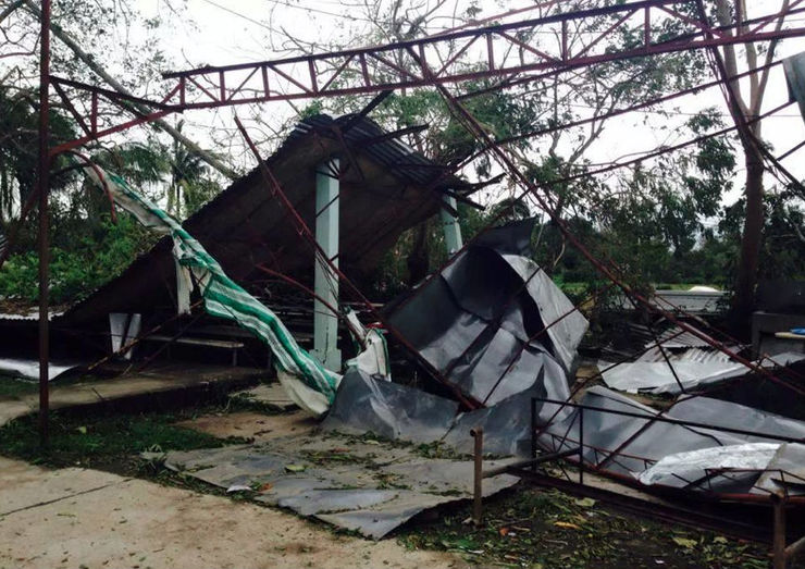 SLSU Tiaong Campus's canteen and study area after #GlendaPH