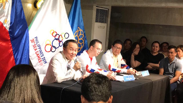 MOVING FORWARD. POC president Bambol Tolentino asks the public to move on from the first few 2019 SEA Games mishaps. Photo by Beatrice Go/Rappler 