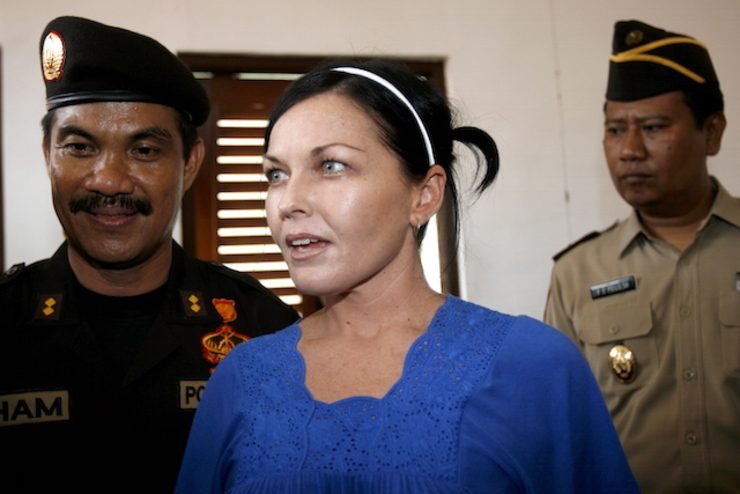 FREED. Australian Schapelle Corby (C), seen here inside the Kerobokan Prison in Bali in 2008, was released in 2012.