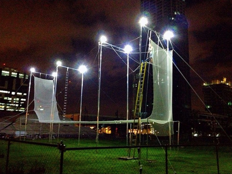 TRAPEZE PH. Evening view of the grounds. Photo from Instagram/TrapezePH