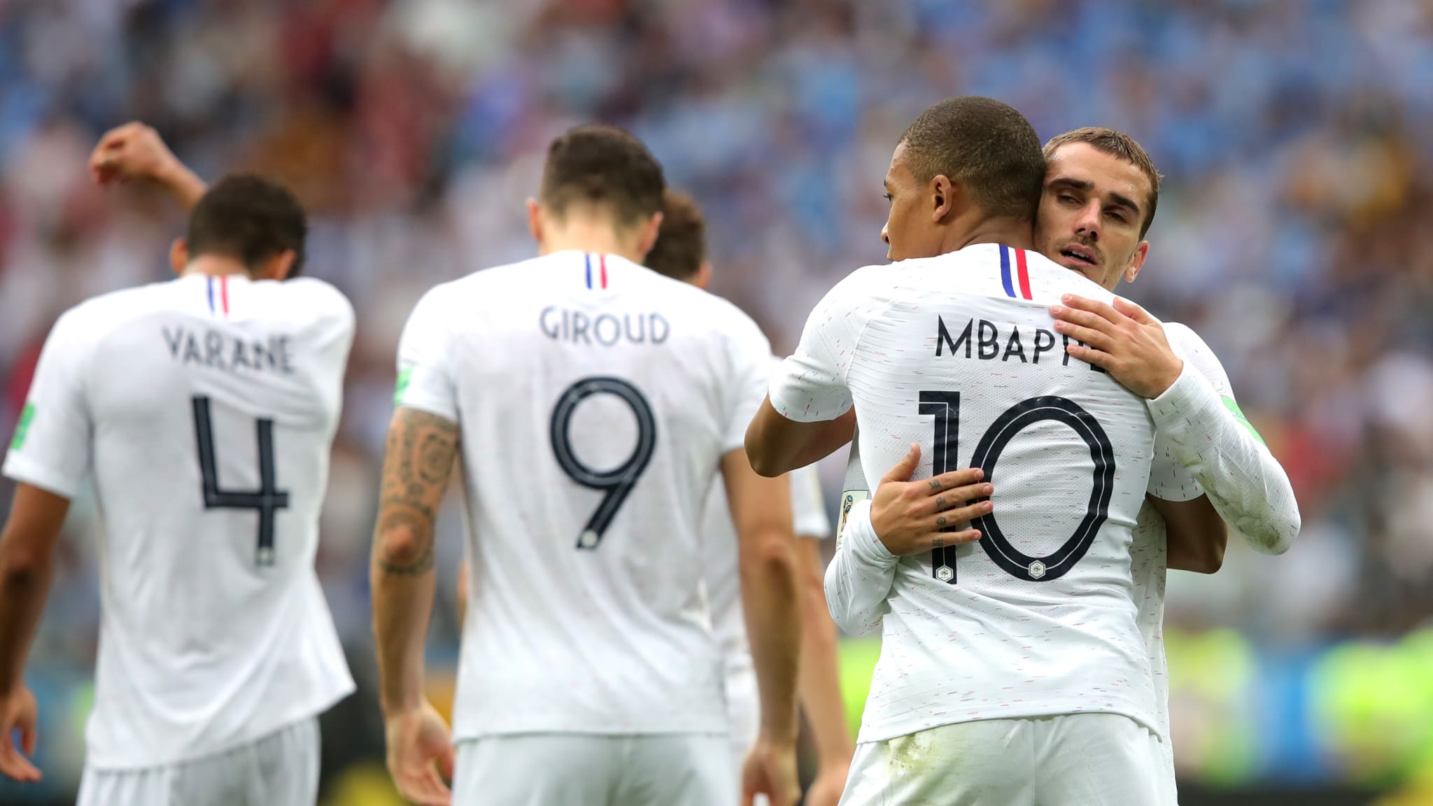 LOLOS. Prancis memastikan diri lolos ke semifinal usai menundukkan Uruguay dengan skor 2-0. Foto dari FIFA.com  