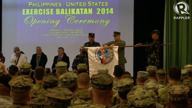 OPENING CEREMONIES: US-PH Balikatan 2014 includes participation of Australian troops. Photo by Carmela Fonbuena/Rappler
