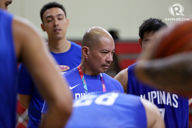 FIERY MENTOR. Yeng Guiao officially takes over as Gilas head coach after serving as an interim head coach in the Asian Games and FIBA World Cup Asian Qualifiers 4th window. Photo by Adrian Portugal/Rappler 