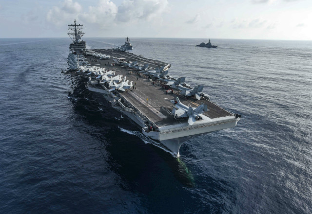 USS RONALD REAGAN. The Ronald Reagan Carrier Strike Group is forward-deployed to the U.S. 7th Fleet area of operations in support of security and stability in the Indo-Pacific region. File photo courtesy of US Navy 