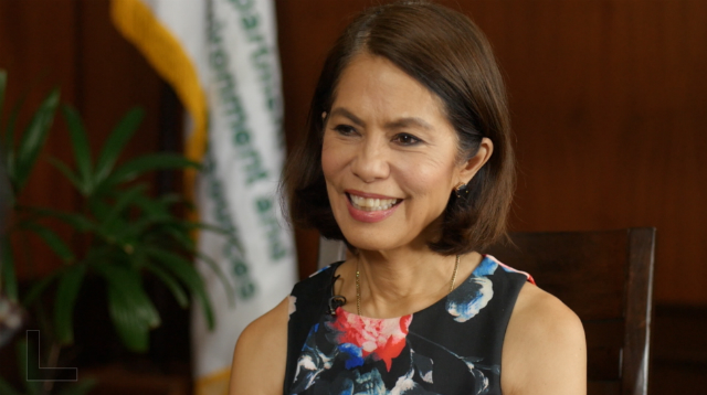 NOT YET FINAL. Environment Secretary Gina Lopez says plans for her to join the Philippine delegation in Morroco climate talks are not yet final. Screenshot from Rappler    