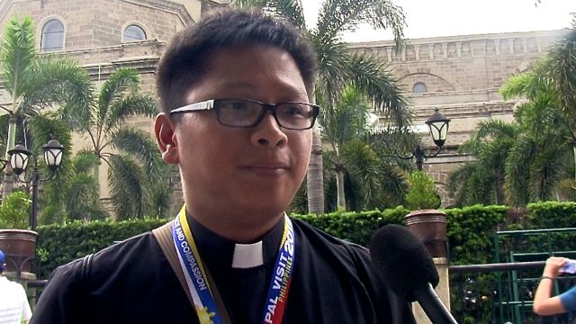 INSPIRED TO ACT. Jesuit priest Eric Escandor says he hopes to take the Pope's message with him as he leads the youth in Cagayan de Oro.