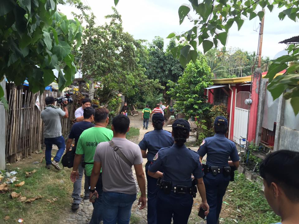 OPLAN TUKHANG. Operatives of Buhangin police led by precinct commander Chief Inspector Milgrace Driz visit communities where suspected illegal drug personalities live to ask them to surrender. 