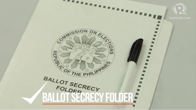 PROTECT YOUR VOTE. No one else is allowed to see your ballot. Protect it using the Comelec ballot secrecy folder. Do not take photos or makes copies of your ballot. 