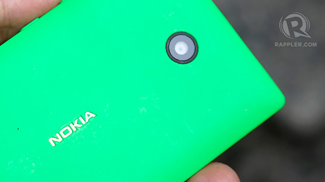 FIXED FOCUS. There's no autofocus on Nokia X's 3MP camera. Photo by Michael Josh Villanueva / Rappler