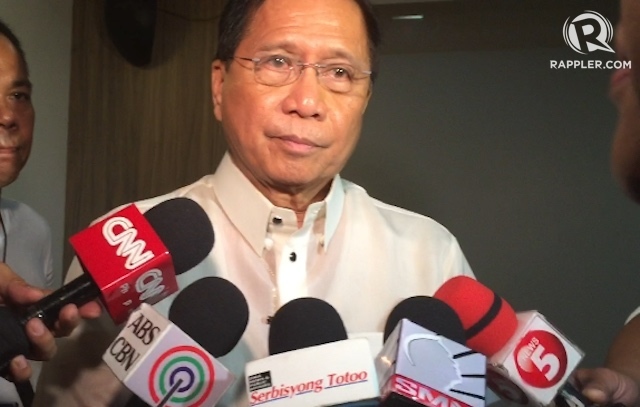 CONTINUOUS EFFORT. Presidential Adviser on the Peace Process Jesus 'Jess' Dureza assures the public that he will build on what has been done by former secretary Teresita 'Ging' Deles. Photo by Jodesz Gavilan/Rappler   