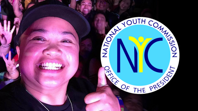 NYC CHAIRPERSON. Aiza Seguerra is the incoming Chairperson and CEO of the National Youth Commission.