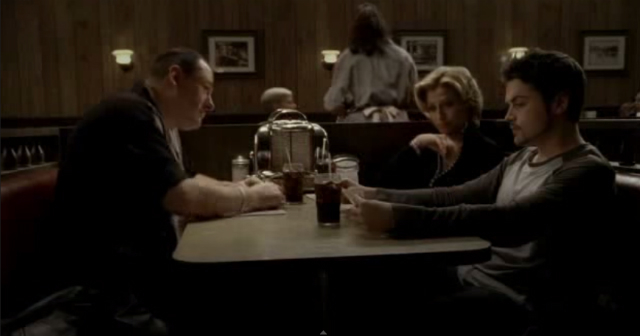 On the set of ''The Sopranos'' finale