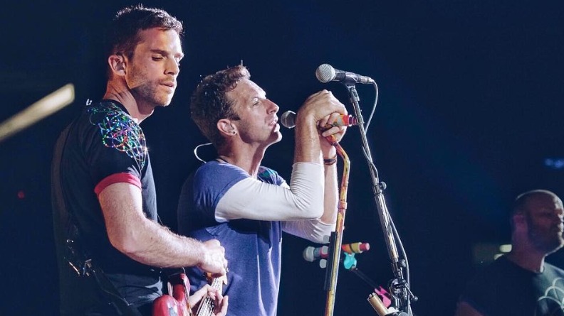 ACTIVISM. Music artists like Coldplay, Billie Eilish, and The 1975 are using their platform to promote climate change awareness. Photo from Coldplay's Instagram account 