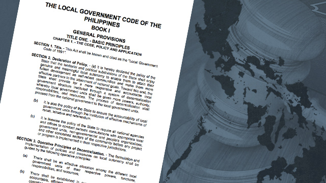 LOCAL GOVERNANCE BIBLE. The Local Government Code of the Philippines is already 25 years old. 