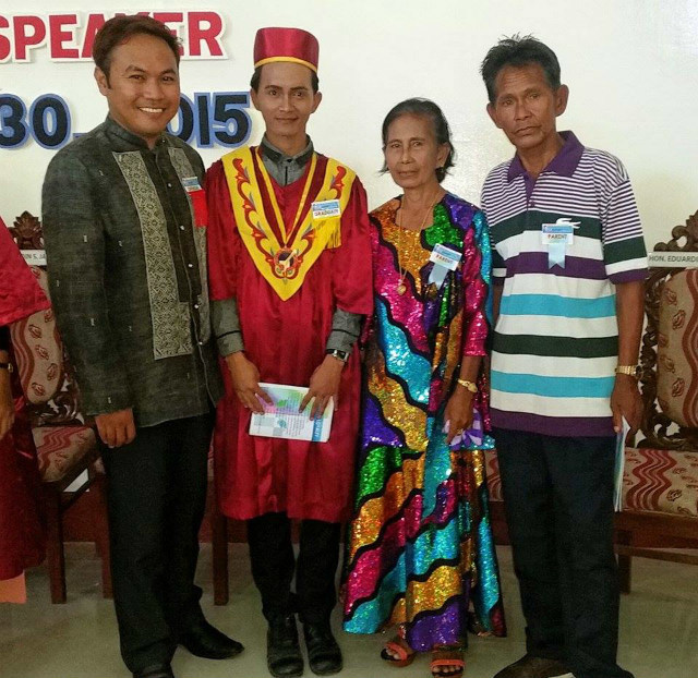 BADJAO. Roben Abdella graduated magna cum laude from Mindanao State University (MSU) Tawi-Tawi with a degree in Secondary Education. Photo from Basil Sali