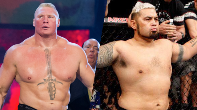 STEEP CHALLENGE. Brock Lesnar isn't favored to defeat Mark Hunt at UFC 200. File photo by Jon Kopaloff/Getty Images/AFP  