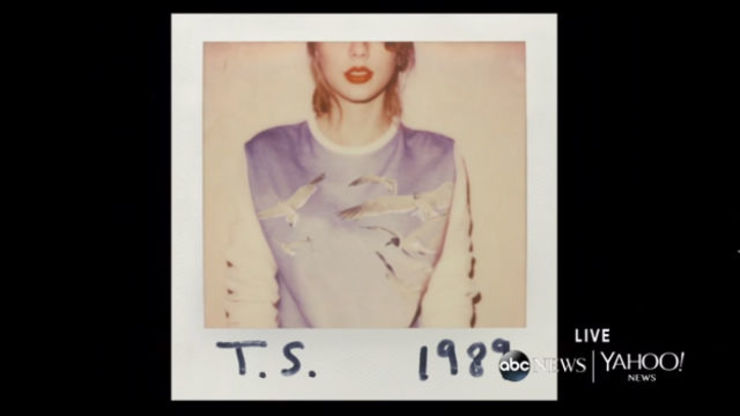 1989. This is a screengrab of Taylor's upcoming album via her livestream 