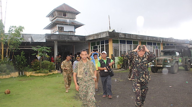PEACE MECHANISM. Peace monitors were sent Butig after complaints that military offensive has gotten too close to MILF areas. Photo from the military 