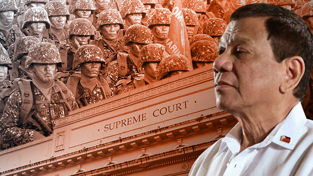 AD INFINITUM? Petitioner-lawyer Edre Olalia says the Supreme Court empowers President Rodrigo Duterte to declare a martial law 'ad infinitum' making his judgment 'absolute.' 