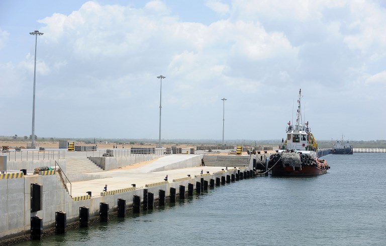 CHINA-FUNDED. Sri Lanka will move its southern naval command to a port leased to a state-run Chinese firm but China will not use it for military purposes, the prime minister's office said June 30. File photo by Lakruwan Wanniarachchi/AFP 