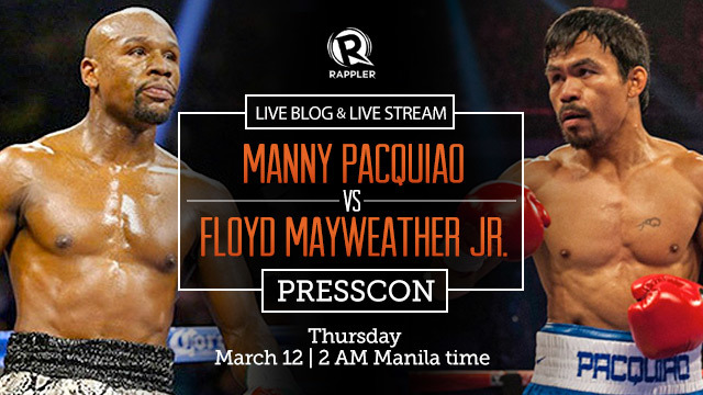 Watch Manny Pacquiao Vs Floyd Mayweather Online Stream