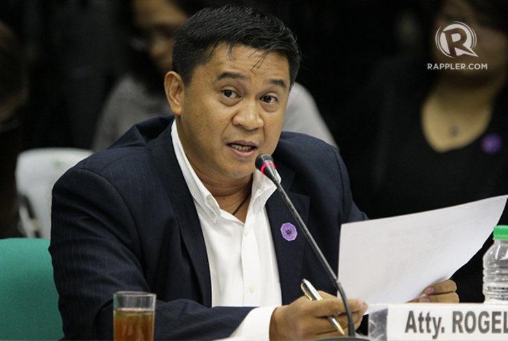 'WORLD CLASS?' Hilmarc's executive Rogelio Peig is grilled by senators during a Senate Blue Ribbon sub-committee hearing on a controversial Makati building on September 4, 2014. Photo by Mark Cristino/Rappler