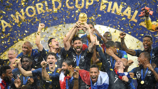 JUARA. Prancis, peraih juara Piala Dunia 2018. Foto dari FIFA.com 