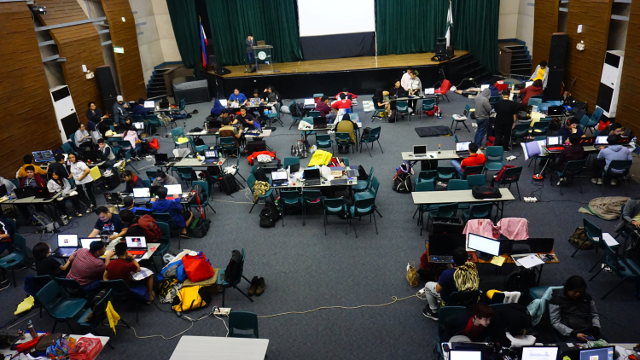 GLOBAL GAME JAM 2019. Game makers work on their creations at this 48-hour game-making marathon. Photo courtesy of GUILD 