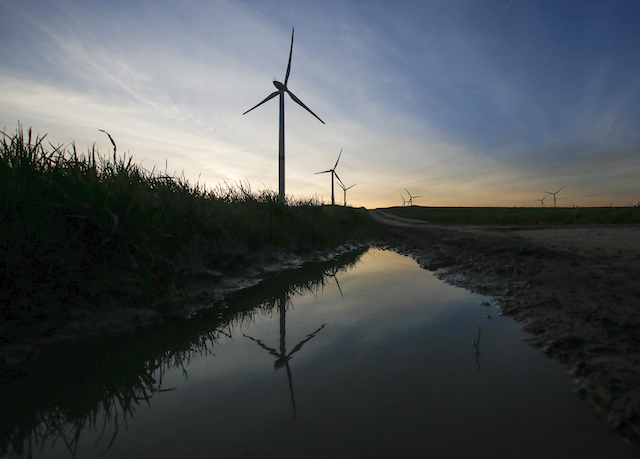 Turbin angin di Belanda. Mengapa Anda harus peduli terhadap COP 21? Foto oleh Olivier Hoslet/EPA 