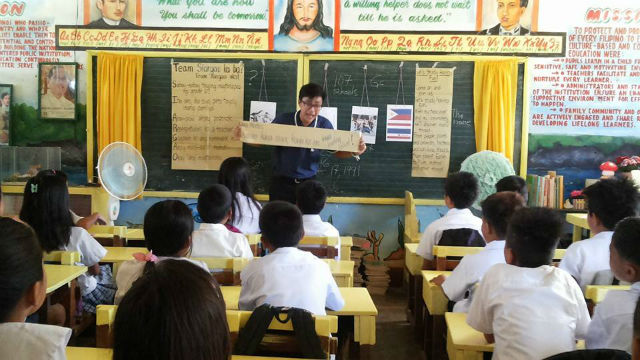 TEACHER BRIAN. Bryan Mangahas comes home to teach in Siargao. Photo from Brian Mangahas' Facebook  