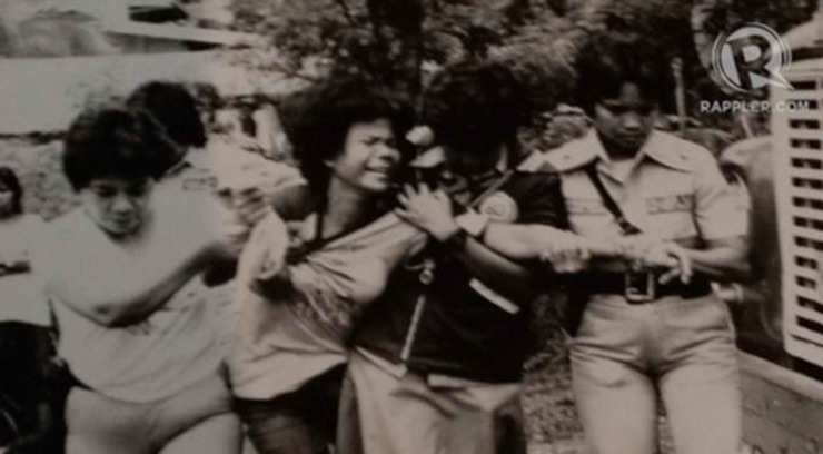 MASS ARRESTS. Martial law led to the arrest of Marcos critics. Photo courtesy of Dr Ferdinand Llanes, from the exhibit of UP Likas