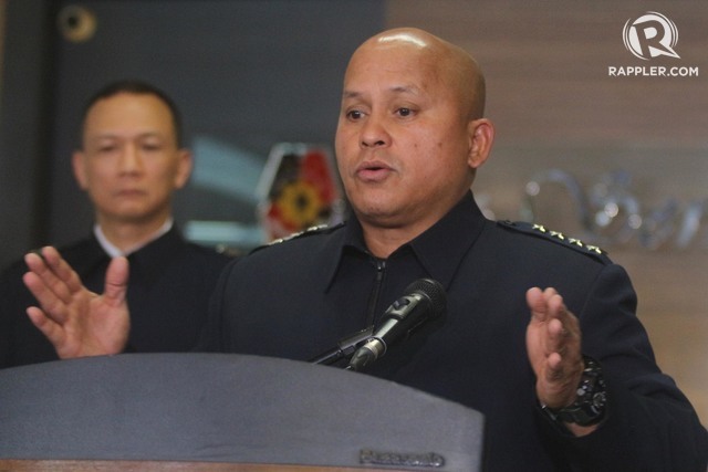 WELCOME SURPRISE. While unexpected, PNP chief Ronald Dela Rosa says he is thankful for the deadline extension on the war on drugs. File Photo by Joel Liporada/Rappler  