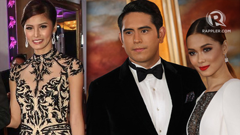 KIM, GERALD, MAJA. Stars at the 2014 Star Magic Ball. At the time, Gerald and Maja were still a couple, while Kim arrived with loveteam partner Xian Lim. Photo by Manman Dejeto/Rappler  