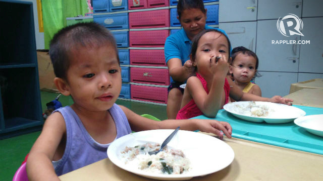 TO BETTER HEALTH. Malnourished toddlers are taken care of in one of Young Focus Philippines' centers.