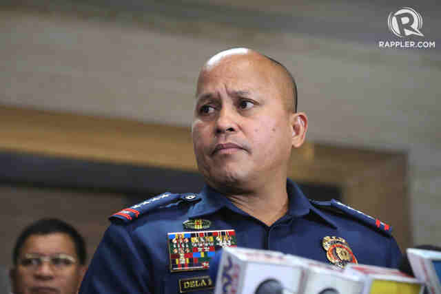 ON THE DEFENSIVE. Philippine National Police chief Ronald dela Rosa says cops were forced to fight back. Rappler file photo 